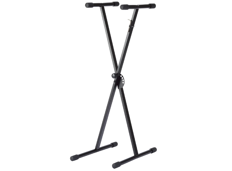 Keyboardstativ 4/4 Enkeltkryss (sort) 